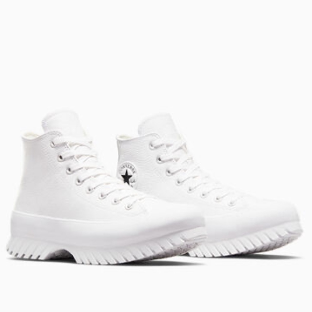 Converse White Genuine Leather Chuck Taylor All Star Lugged 2.0 - Picture 7 of 8
